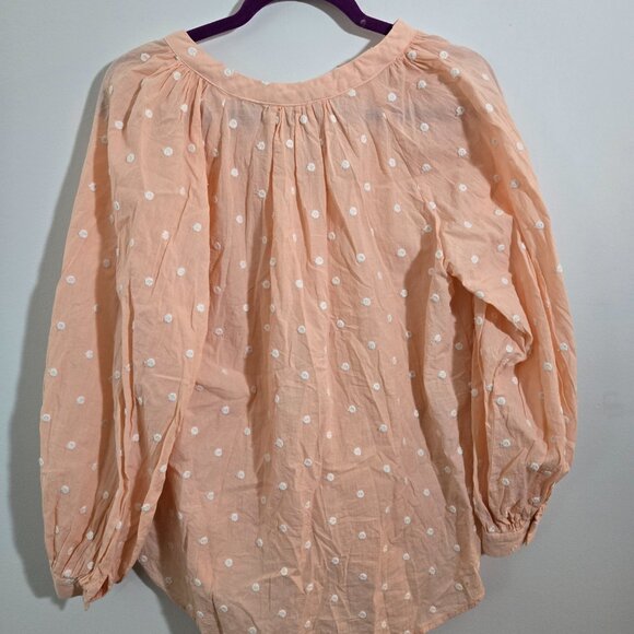 Mango long sleeve blouse peach color size M - Picture 3 of 3